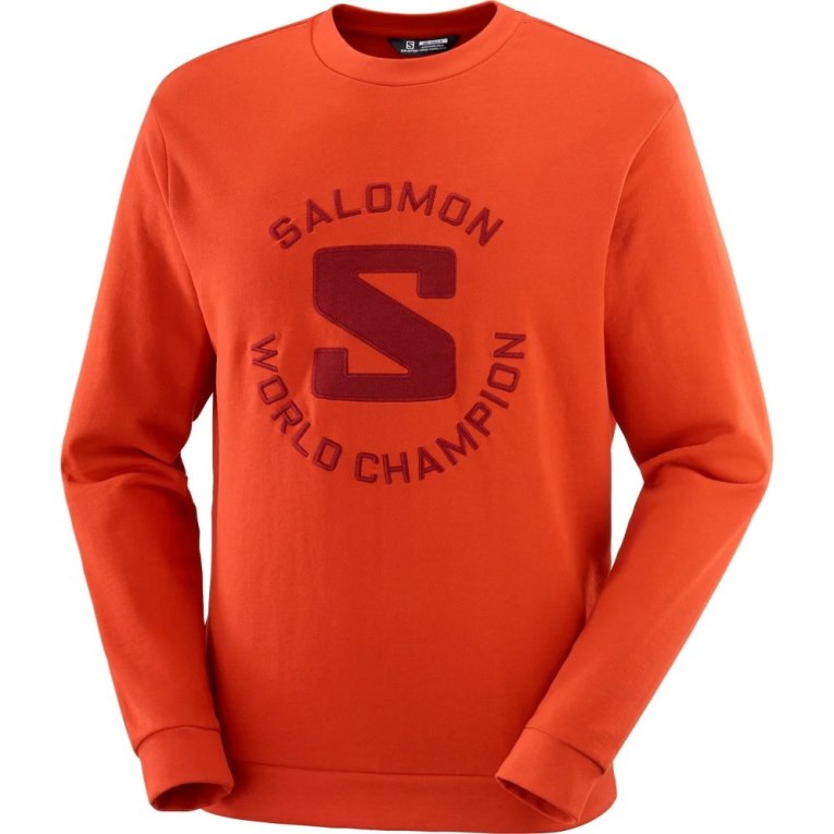 Moletom Salomon Outlife Logo Summer Feminino Laranja | PT K19654